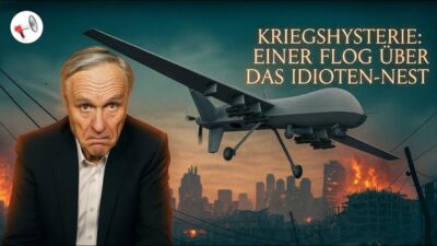 Mehr über den Artikel erfahren Kriegshysterie: Einer flog über das Idioten-Nest | Satire mit Dr. Josef Thoma