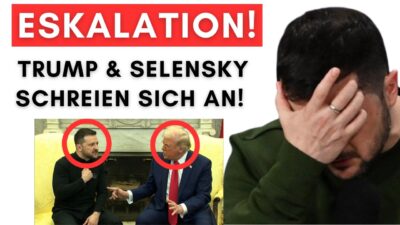 Mehr über den Artikel erfahren Neues „Schreiduell“ im weißen Haus, Trump rastet aus! + EU will Weltraumschild