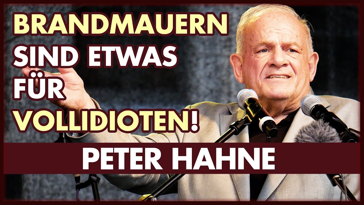 Peter Hahne: Brandmauern sind etwas für Vollidioten!