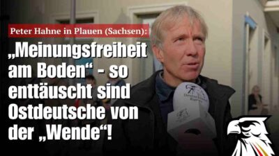 Mehr über den Artikel erfahren Peter Hahne in Plauen: „Meinungsfreiheit am Boden“ —so enttäuscht sind Ostdeutsche von der „Wende“!