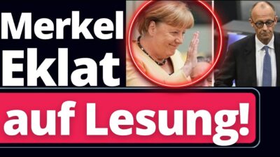 Mehr über den Artikel erfahren Schock: Jetzt geht Merkel auf Merz los!