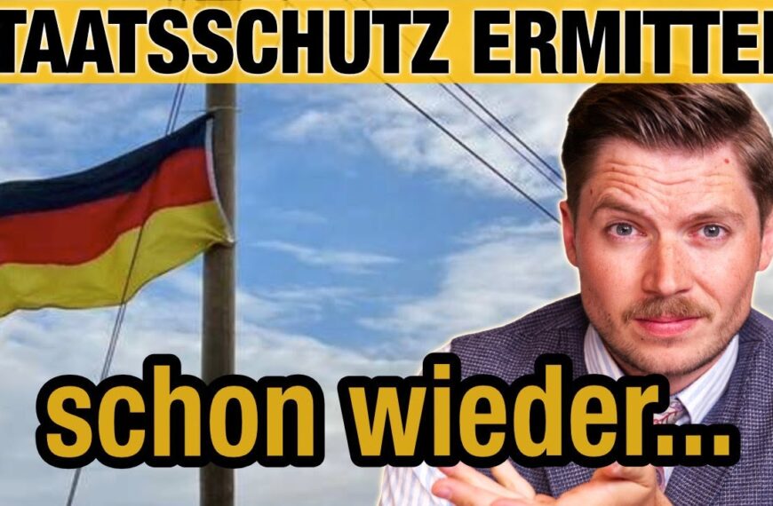 Staatsschutz ermittelt WIEDER! Deutschlandflaggen in Deutschland aufgehangen!