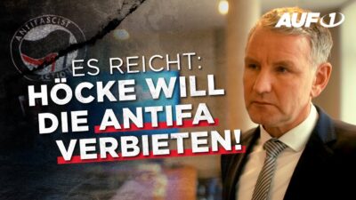 Mehr über den Artikel erfahren Über 100 Angriffe in Thüringen: Höcke fordert Verbot der Antifa