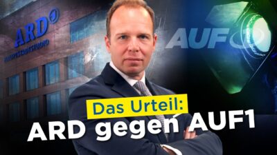 Mehr über den Artikel erfahren Urteil im Rechtskampf ARD gegen AUF1 !! „Damit hat niemand gerechnet“