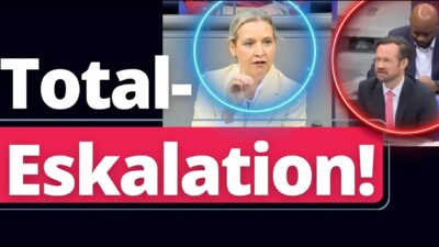 Mehr über den Artikel erfahren Vor 2 Stunden: Eklat während Alice Weidel Rede! Klöckner völlig daneben!