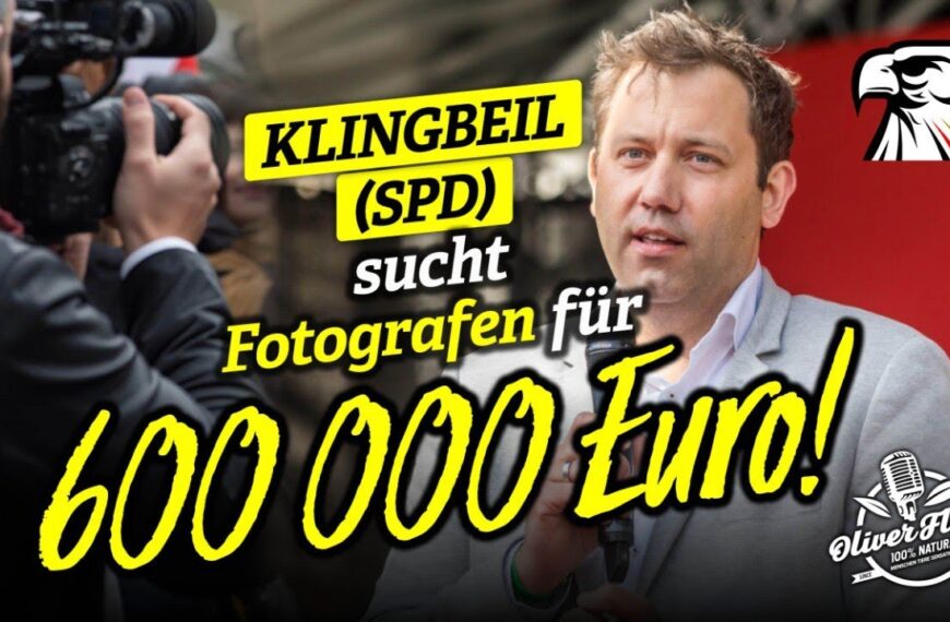 Während die Deutschen sparen sollen: Klingbeil (SPD) sucht Fotografen für 600 000 Euro!