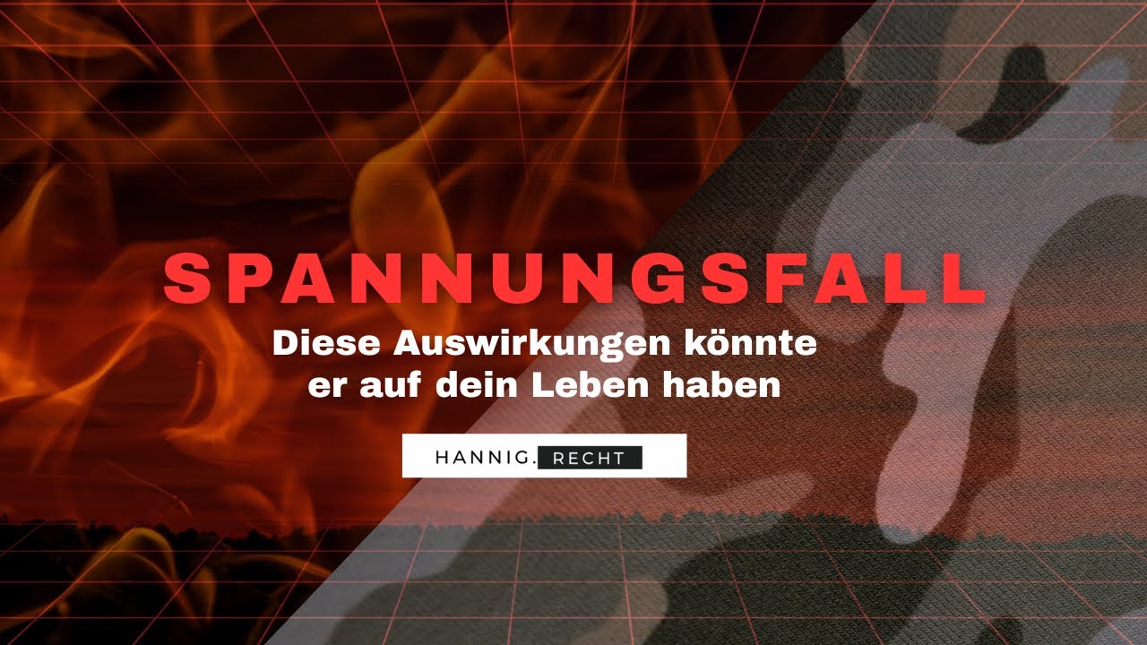 Was passiert in einem Spannungsfall in Deutschland?
