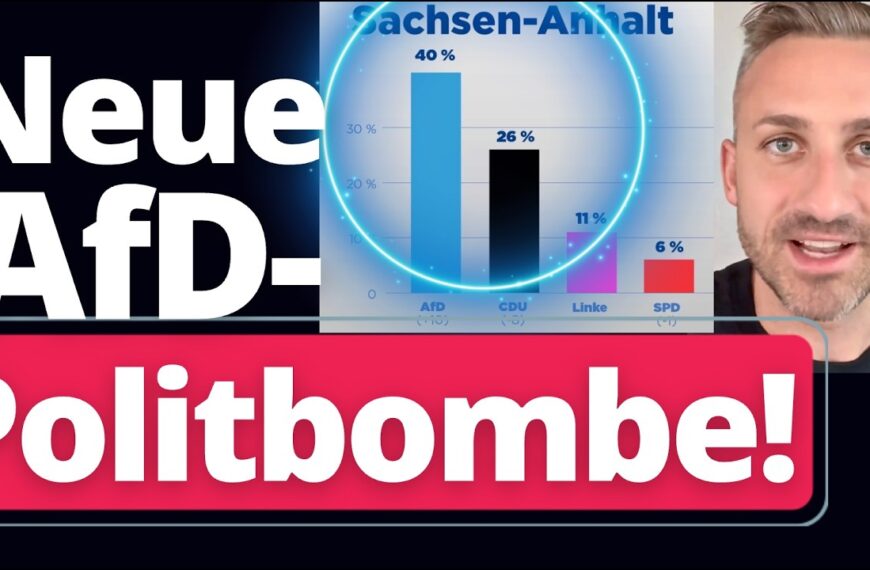 Weltklasse: AfD steht auf 40% in Sachsen-Anhalt!