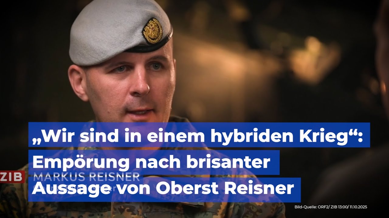 Mehr über den Artikel erfahren „Wir sind in einem hybriden Krieg“: Empörung nach brisanter Aussage von Oberst Reisner im ORF