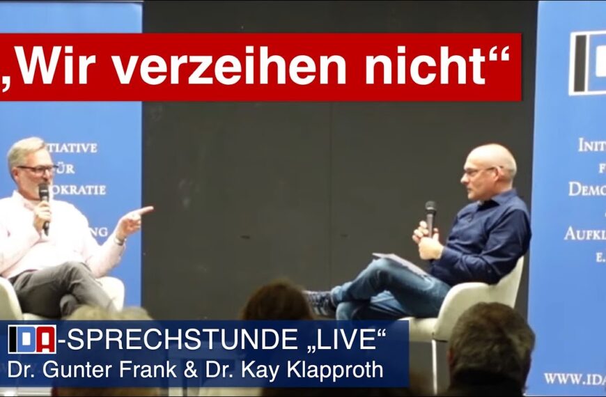 „Wir verzeihen nicht“ – IDA-Sprechstunde mit Dr. Gunter Frank und Dr. Kay Klapproth