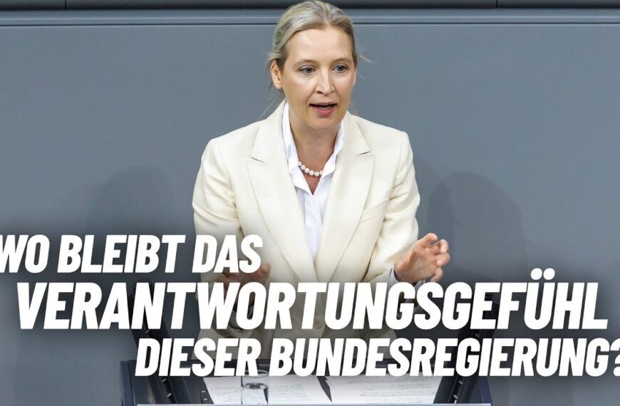 Wo bleibt das Verantwortungsgefühl dieser Bundesregierung? Alice Weidel – AfD