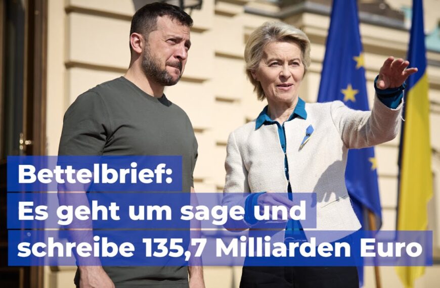 135,7 Milliarden Euro für die Ukraine: Von der Leyen schickt Bettelbrief