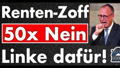 Mehr über den Artikel erfahren 50 Abweichler in der Union, Linke prüft Zustimmung: Renten-Zoff wird zum Desaster für Merz & Spahn!