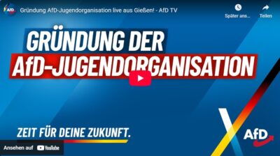 Mehr über den Artikel erfahren Gründung AfD-Jugendorganisation live aus Gießen! – Ausschnitt Alice Weidel