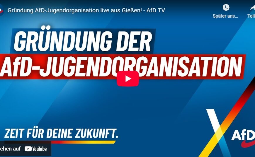 Gründung AfD-Jugendorganisation live aus Gießen! – Ausschnitt Alice Weidel