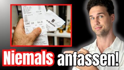 Mehr über den Artikel erfahren ACHTUNG! Warum du Kassenbons NIEMALS ANFASSEN solltest!