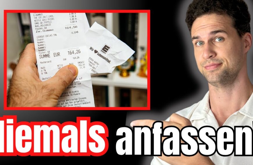 ACHTUNG! Warum du Kassenbons NIEMALS ANFASSEN solltest!