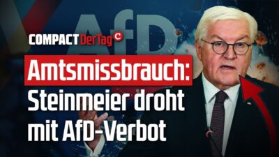 Mehr über den Artikel erfahren Amtsmissbrauch: Steinmeier droht mit AfD-Verbot!💥