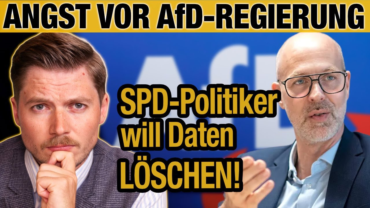 Mehr über den Artikel erfahren ANGST vor AfD-Regierung – SPD-Politiker will DATEN löschen! Ankündigung einer Straftat?