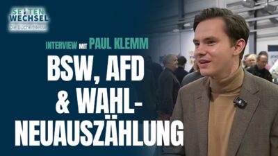 Mehr über den Artikel erfahren Antifa am Eingang, Zensur im Kopf: Paul Klemm über BSW, AfD & Wahl-Neuauszählung