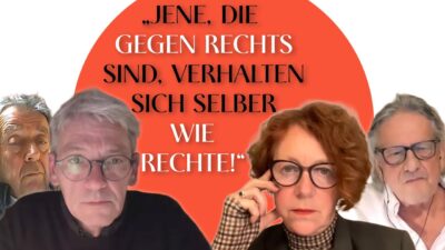 Mehr über den Artikel erfahren Asymmetrische Rechtsprechung | Rudolph Bauer, Alexander Christ und Ulrike Guérot im MANOVA Gespräch