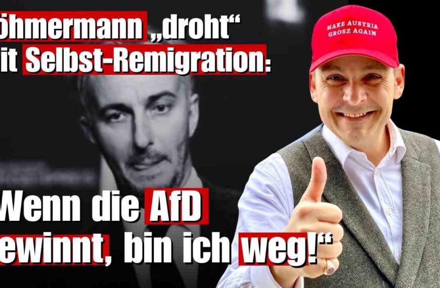Böhmermann „droht“ mit Selbst-Remigration: „Wenn die AfD gewinnt, bin ich weg!“ | Gerald Grosz