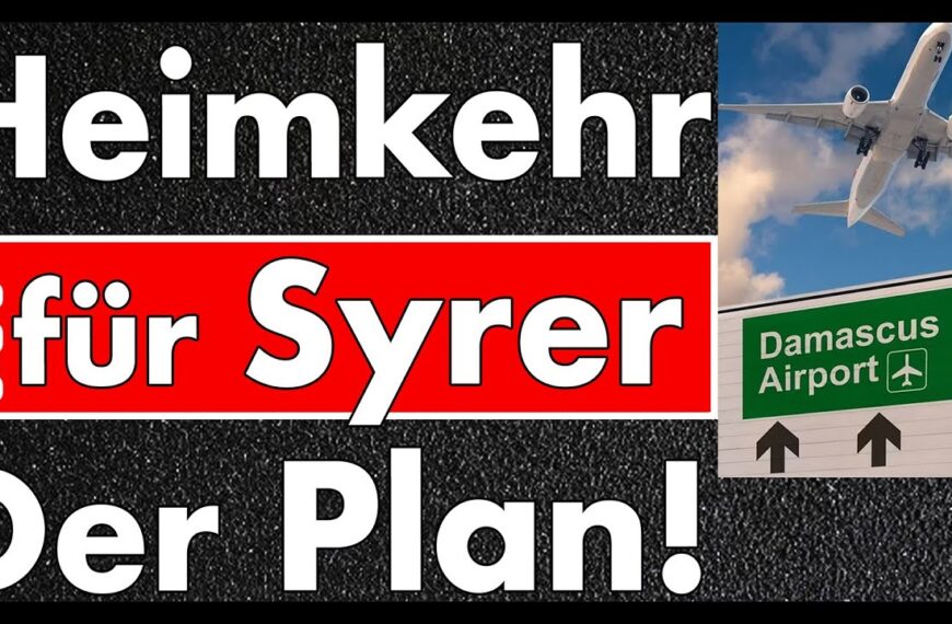 Der legale Weg! Heimkehr für Syrer endlich anschieben, Gesetze sind vorhanden.