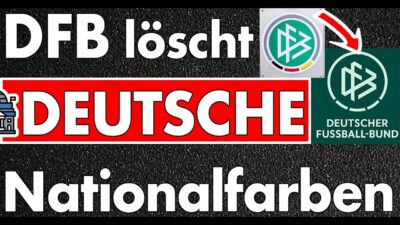 Mehr über den Artikel erfahren DFB löscht Schwarz-Rot-Gold aus Logo!