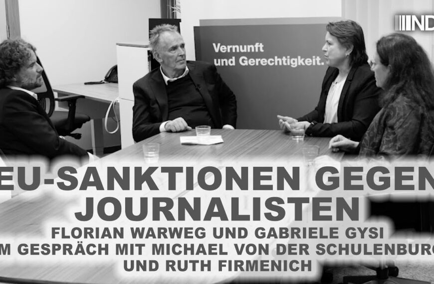 EU-Sanktionen gegen Journalisten: Warweg & Gysi im Gespräch mit v.d. Schulenburg & Firmenich