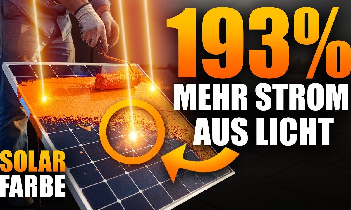 Geniale Solar-Beschichtung liefert massenhaft Strom Zuhause!