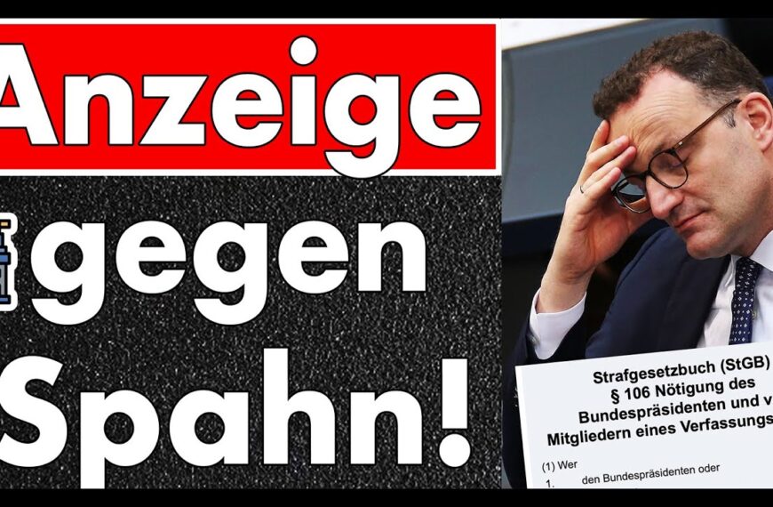 Hat Jens Spahn ein Verbrechen begangen? Anzeige liegt beim Generalbundesanwalt – es gibt Zeugen!