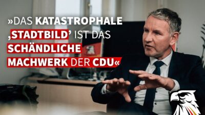Mehr über den Artikel erfahren Höcke im großen Interview: »Das katastrophale „Stadtbild“ ist das schändliche Machwerk der CDU«