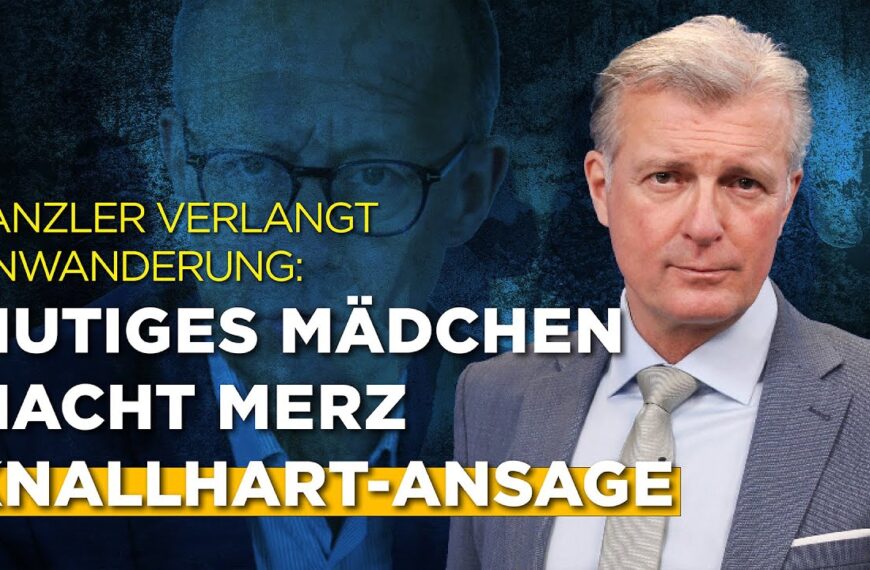 Kanzler verlangt Einwanderung: Mutiges Mädchen macht Merz Knallhart-Ansage