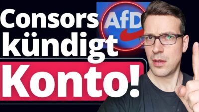 Mehr über den Artikel erfahren Kündigung von der Bank: Wegen AfD Zahlung! „Tut uns sehr leid!“