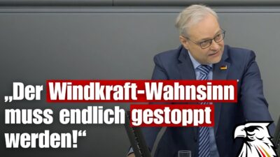 Mehr über den Artikel erfahren Marc Bernhard (AfD): „Der Windkraft-Wahnsinn muss endlich gestoppt werden!“