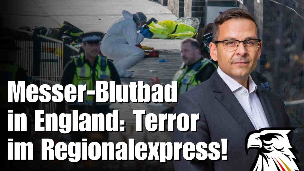 Mehr über den Artikel erfahren Messer-Blutbad in England: Terror im Regionalexpress! |Gerald Grosz