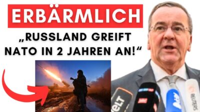 Mehr über den Artikel erfahren Neue Kriegs-Prognose von Pistorius – jetzt dreht er komplett durch!