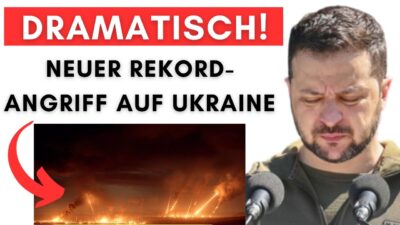 Mehr über den Artikel erfahren Neuer Rekordangriff auf Ukraine + Selensky schickt letzte Elite-Truppe „Skala“!