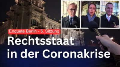 Mehr über den Artikel erfahren Rechtsstaat in der Coronakrise – Enquete Berlin