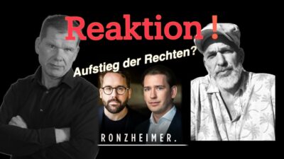 Mehr über den Artikel erfahren Ronzheimer mit Sebastian Kurz über Trump, AfD und „Aufstieg der Rechten“ | Reaktion Jung & Flesch