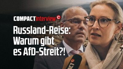 Mehr über den Artikel erfahren Russland-Zoff in der AfD: Weidel und Rothfuß exklusiv im COMPACT-Interview