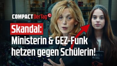 Mehr über den Artikel erfahren Skandal: Ministerin & GEZ-Funk hetzen gegen Schülerin!💥