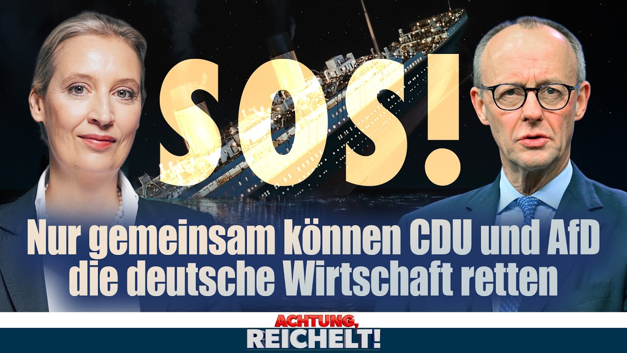 Mehr über den Artikel erfahren SOS! AfD und CDU können die deutsche Wirtschaft nur gemeinsam retten | Achtung, Reichelt!