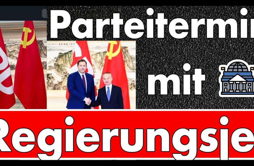 SPD trifft kommunistische Partei in China auf Ministerreise! Vorbereitung zur Ein-Parteien-Regierung