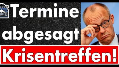 Mehr über den Artikel erfahren Termine abgesagt: Krisentreffen im Kanzleramt! Rente? Wirtschaft? Gasversorgung? Wolfram Weimer?
