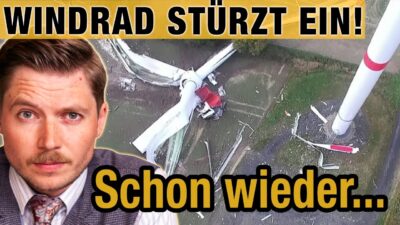 Mehr über den Artikel erfahren Windrad STÜRZT EIN! 120m freier Fall – Sorge vor Windkraftgegnern?!
