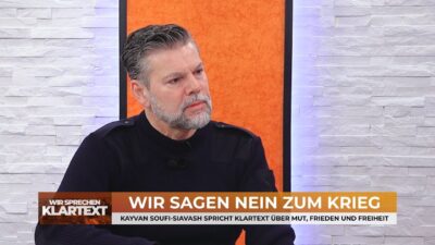 Mehr über den Artikel erfahren Wir sagen Nein zum Krieg – Kayvan Soufi-Siavash zu Gast bei „Wir sprechen Klartext“