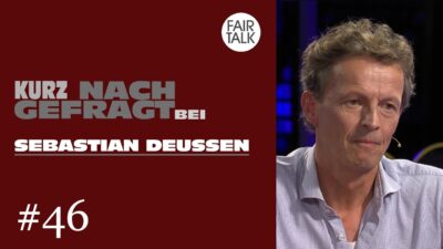 Mehr über den Artikel erfahren Zähneputzen ist Quatsch! KURZ NACHGEFRAGT bei SEBASTIAN DEUSSEN