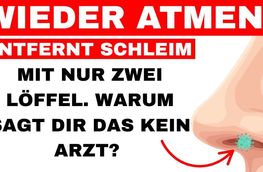 2 Löffel DAVON löst Schleim aus Nebenhöhlen, Brust, Lunge und Nase (Einfacher gehts )