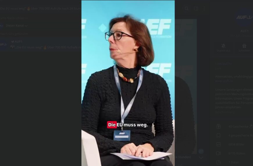 „Die EU muss weg!“🔥Über 1.000.000 Aufrufe nach 24 Stunden!